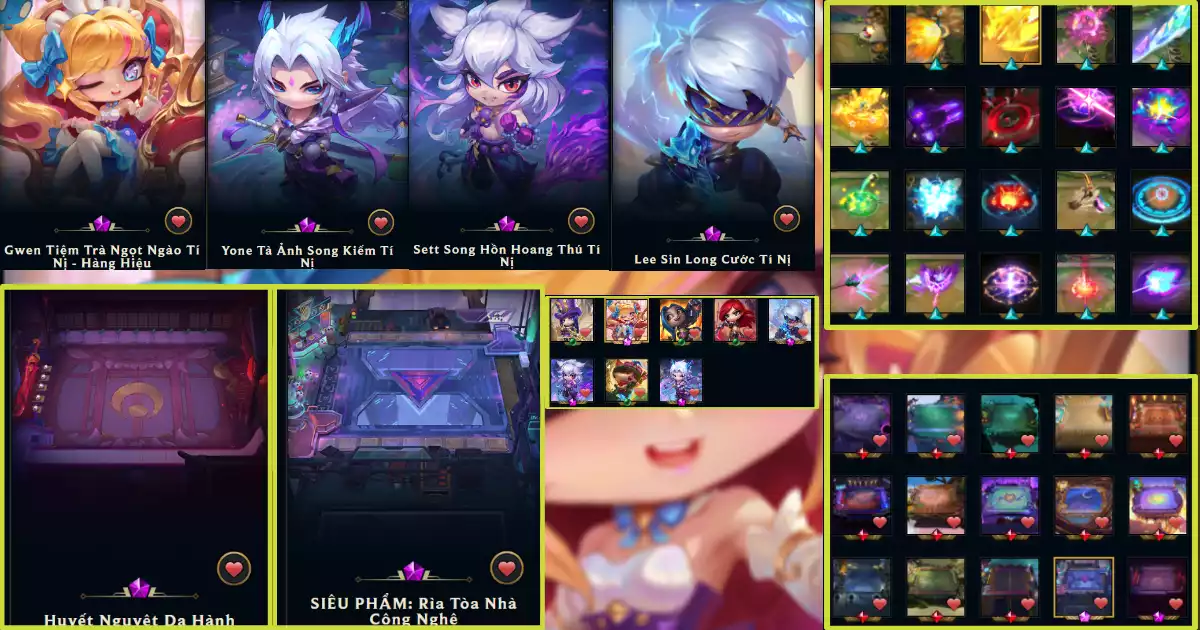 GWEN HÀNG HIỆU , 4 TÍM + 2 SÀN + CHƯỞNG